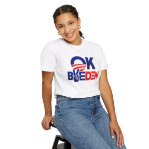OK BYE DEN- We The People- Unisex Garment-Dyed T-shirt - Image 9